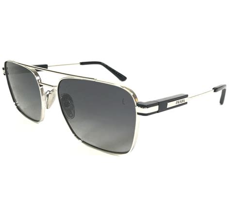 Prada Sunglasses SPR 611 Silver And Grey 